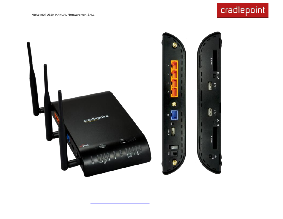 2 hardware overview | Cradlepoint MBR1400LE User Manual | Page 13 / 175