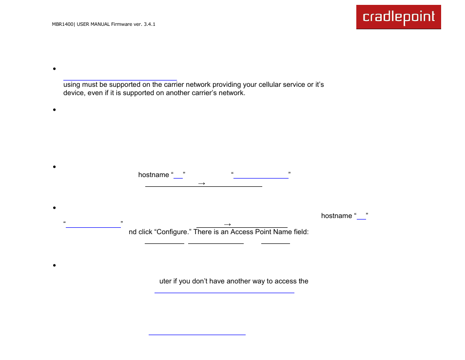 Cradlepoint MBR1400LE User Manual | Page 22 / 175