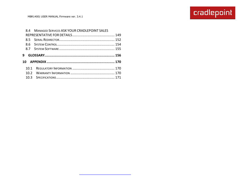 Cradlepoint MBR1400LE User Manual | Page 4 / 175