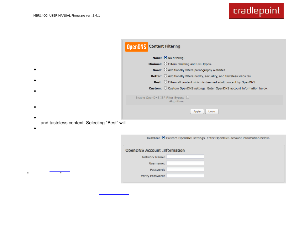 Cradlepoint MBR1400LE User Manual | Page 61 / 175