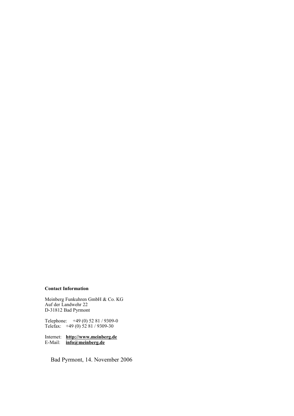Meinberg TCR LANTIME User Manual | Page 2 / 132