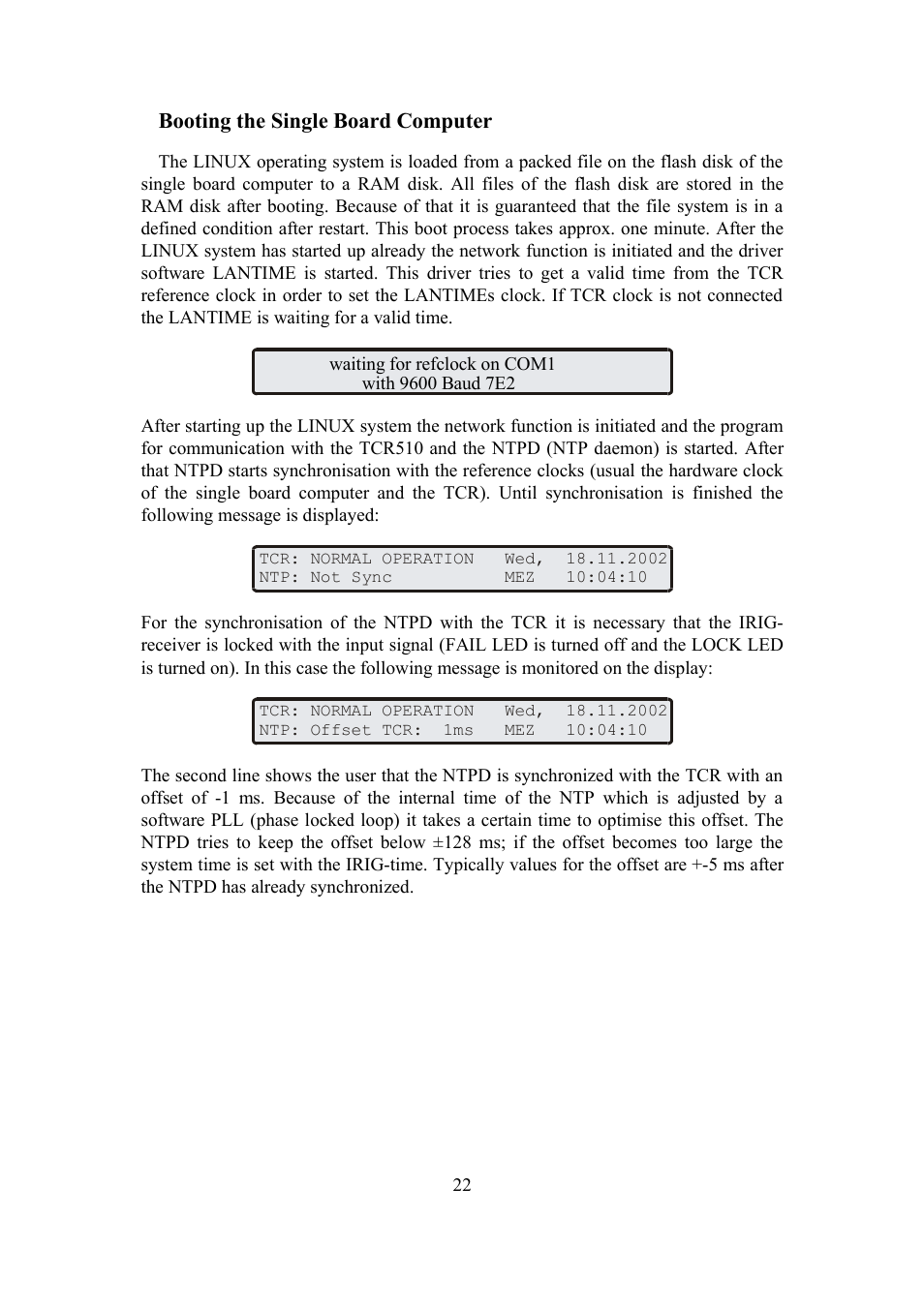 Meinberg TCR LANTIME User Manual | Page 22 / 132