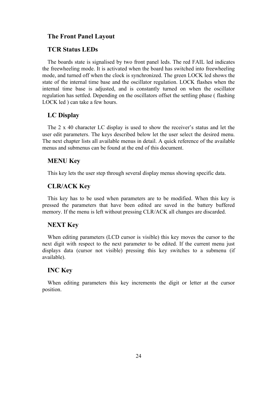 Meinberg TCR LANTIME User Manual | Page 24 / 132