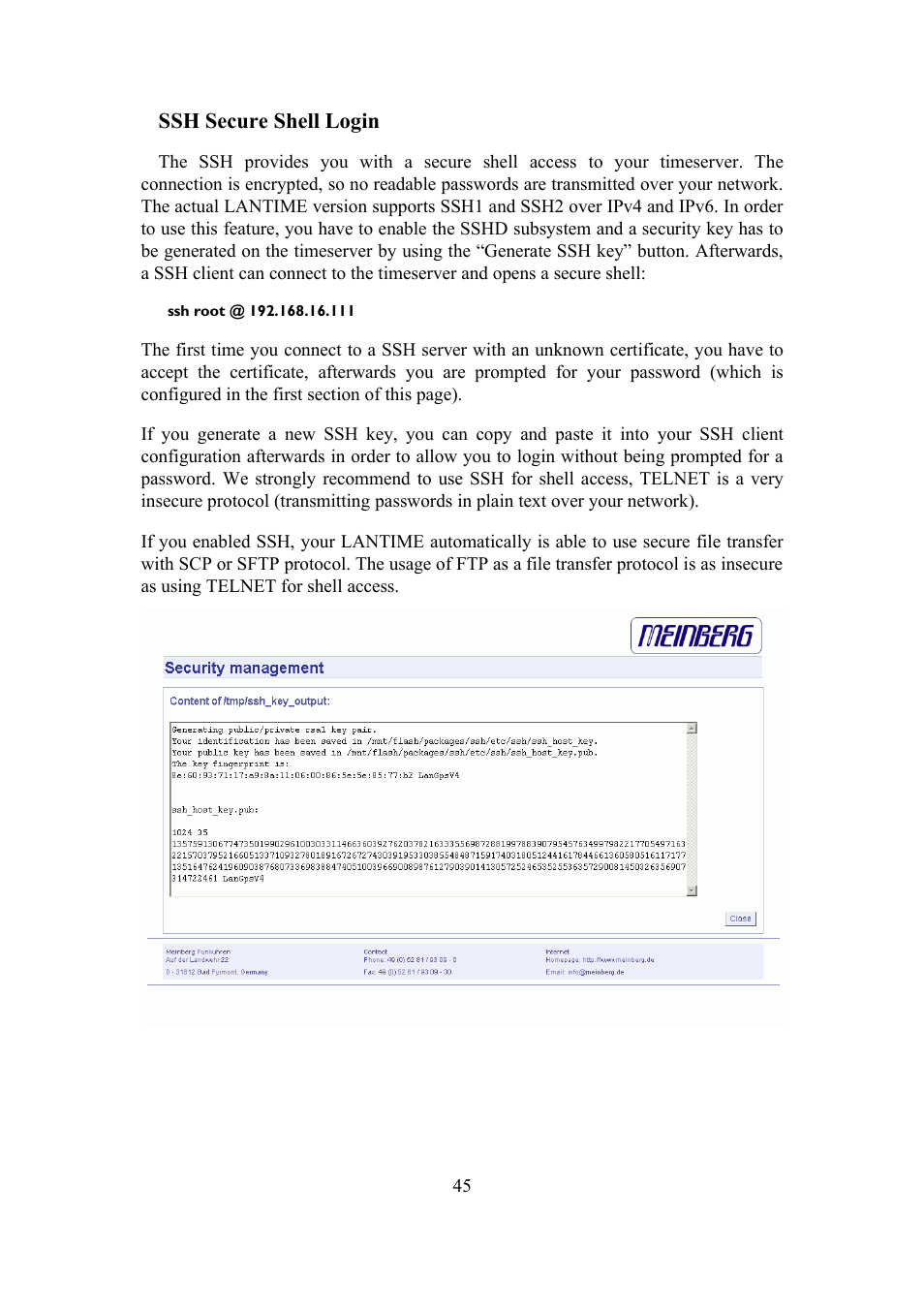 Meinberg TCR LANTIME User Manual | Page 45 / 132
