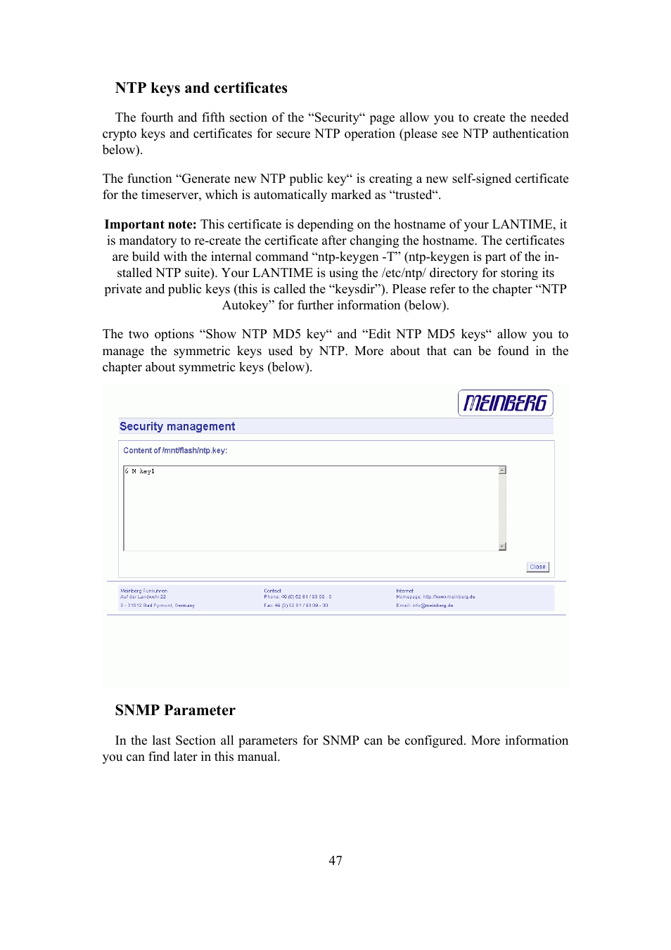 Meinberg TCR LANTIME User Manual | Page 47 / 132