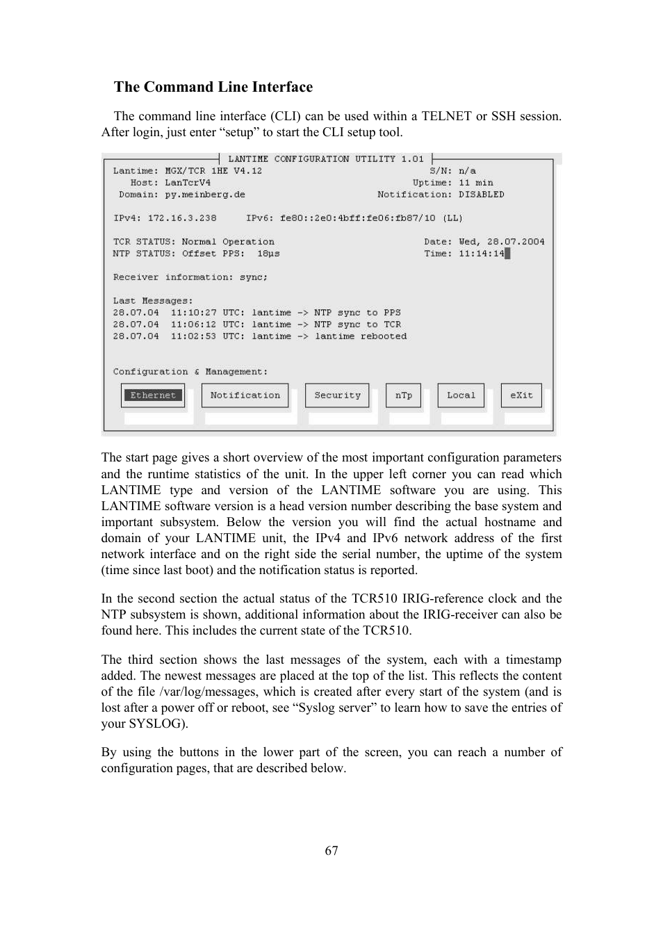 Meinberg TCR LANTIME User Manual | Page 67 / 132