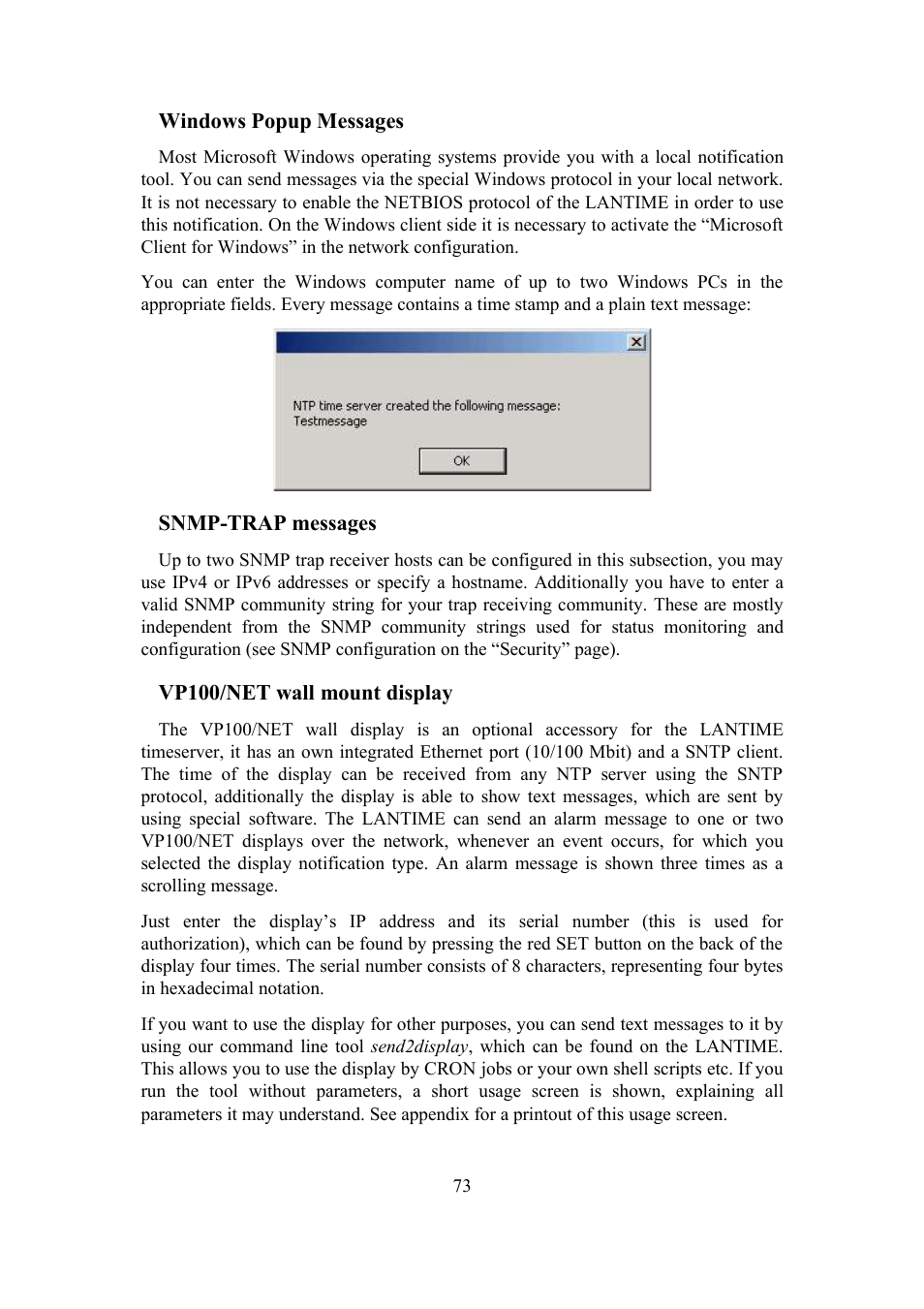 Meinberg TCR LANTIME User Manual | Page 73 / 132