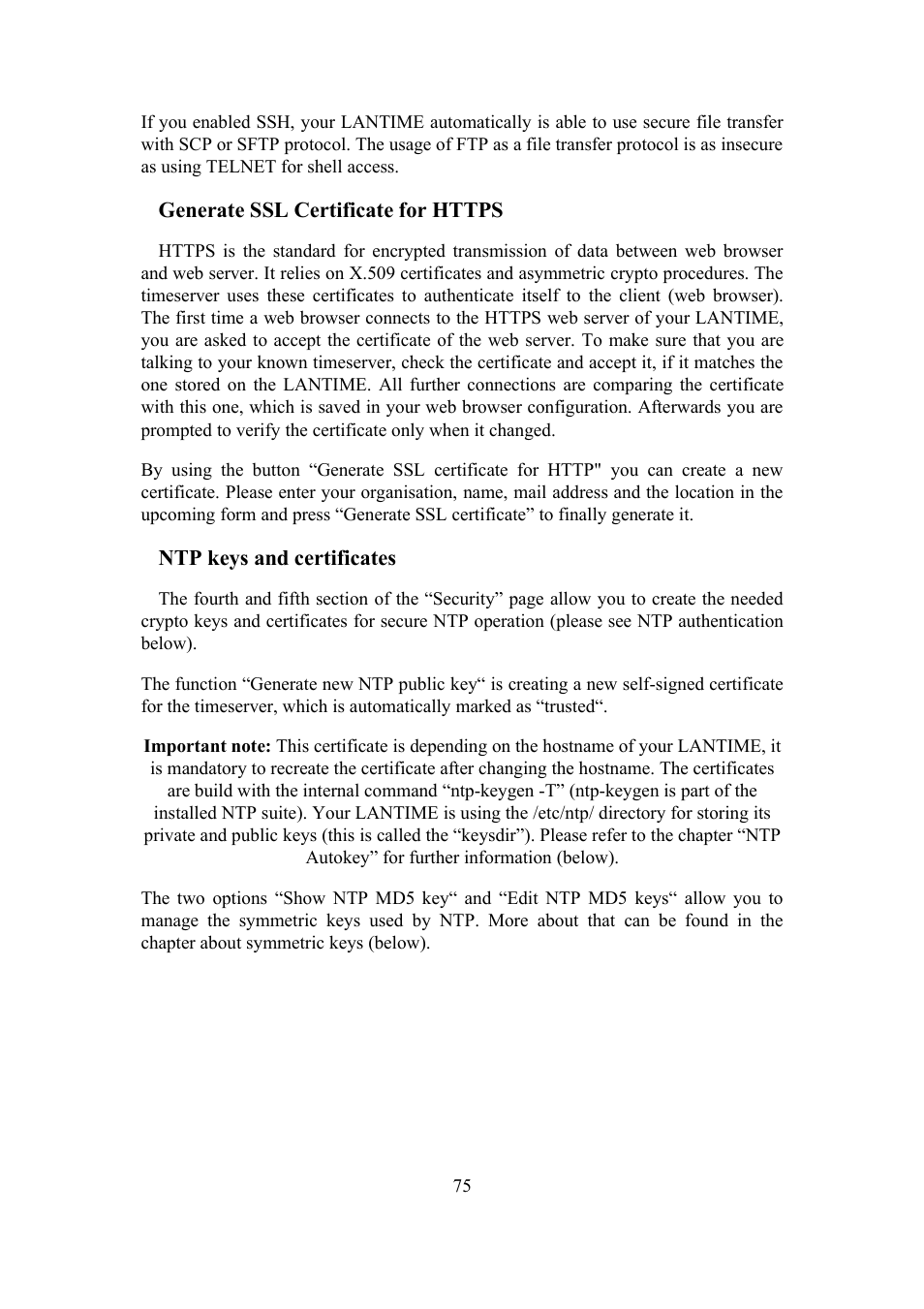 Meinberg TCR LANTIME User Manual | Page 75 / 132