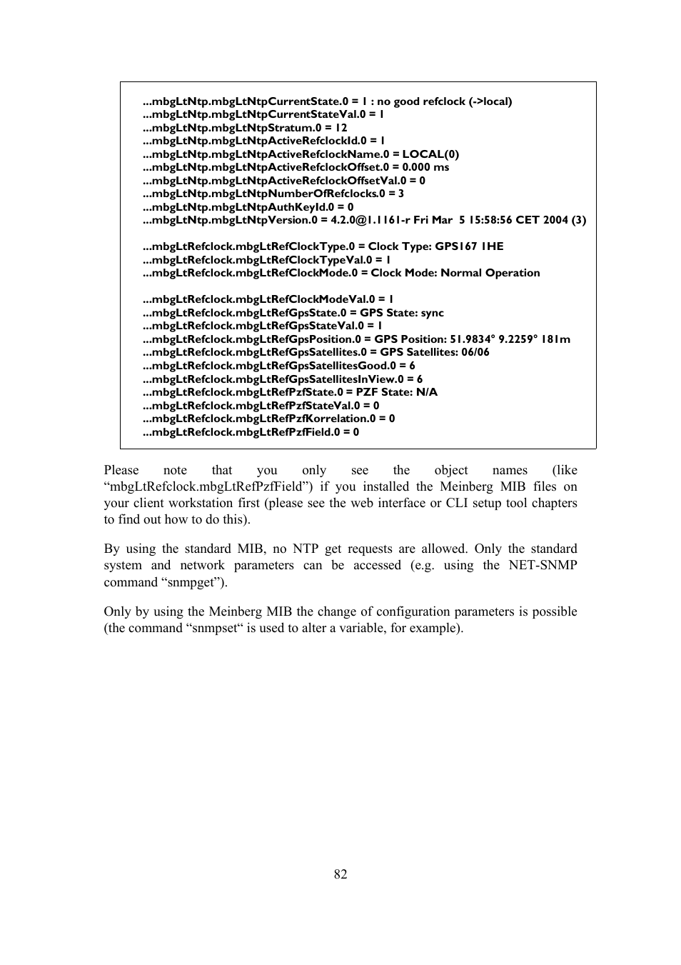 Meinberg TCR LANTIME User Manual | Page 82 / 132