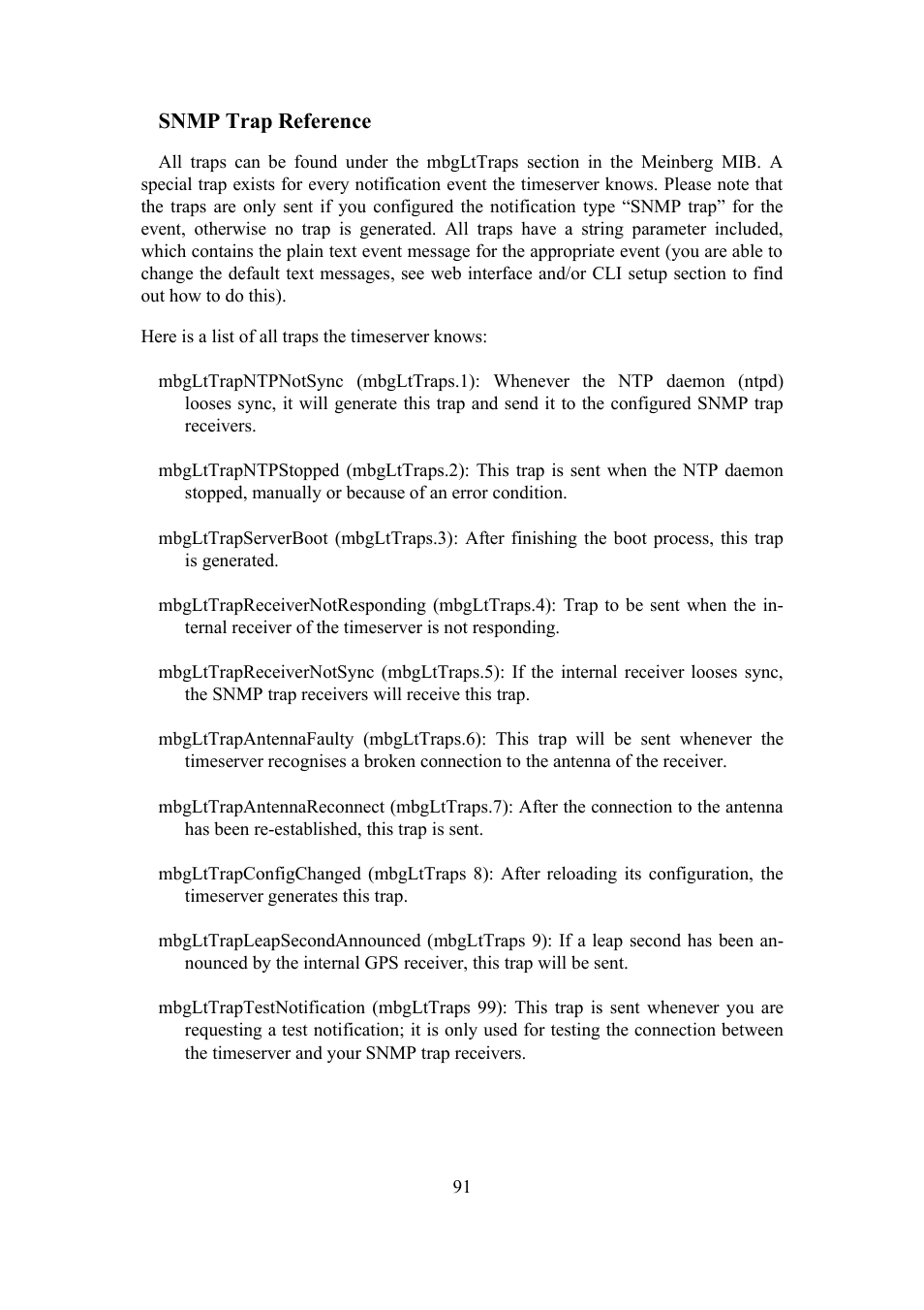 Meinberg TCR LANTIME User Manual | Page 91 / 132
