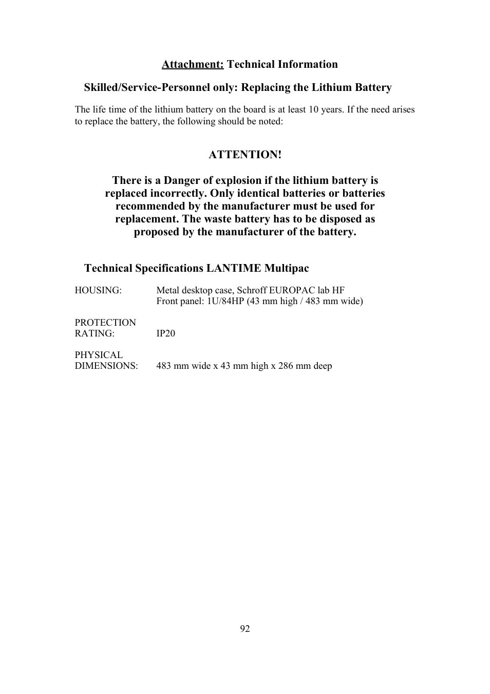 Meinberg TCR LANTIME User Manual | Page 92 / 132