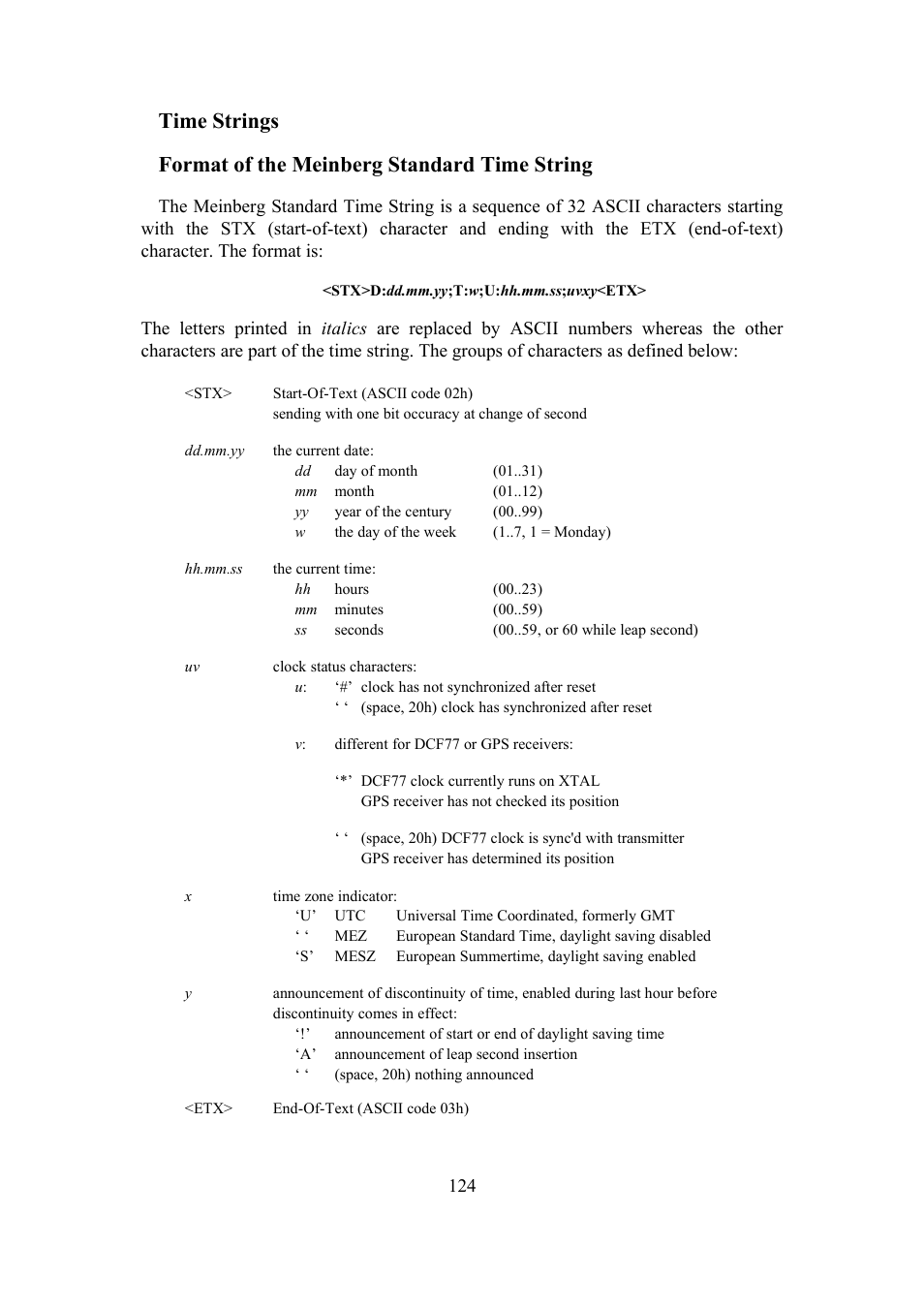 Meinberg SHSPZF LANTIME User Manual | Page 124 / 153