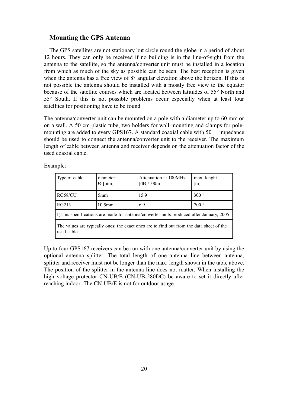 Mounting the gps antenna | Meinberg SHSPZF LANTIME User Manual | Page 20 / 153