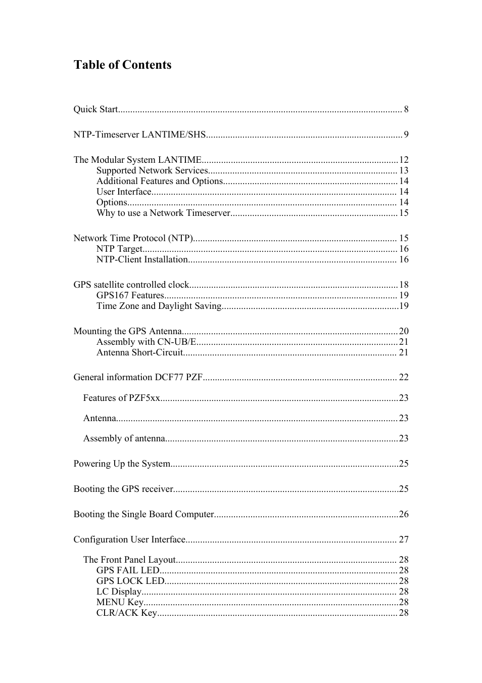 Meinberg SHSPZF LANTIME User Manual | Page 3 / 153