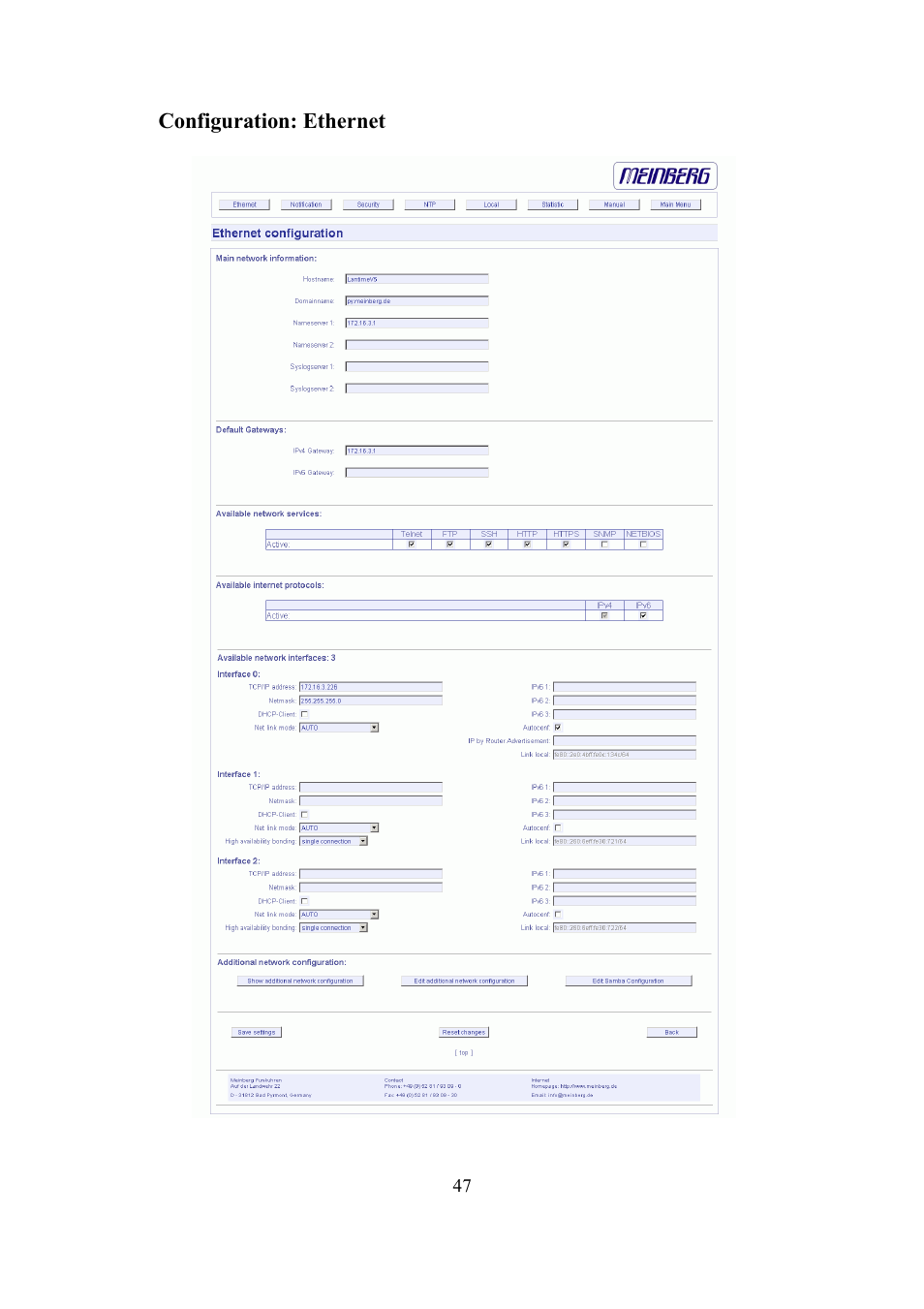 Meinberg SHSPZF LANTIME User Manual | Page 47 / 153