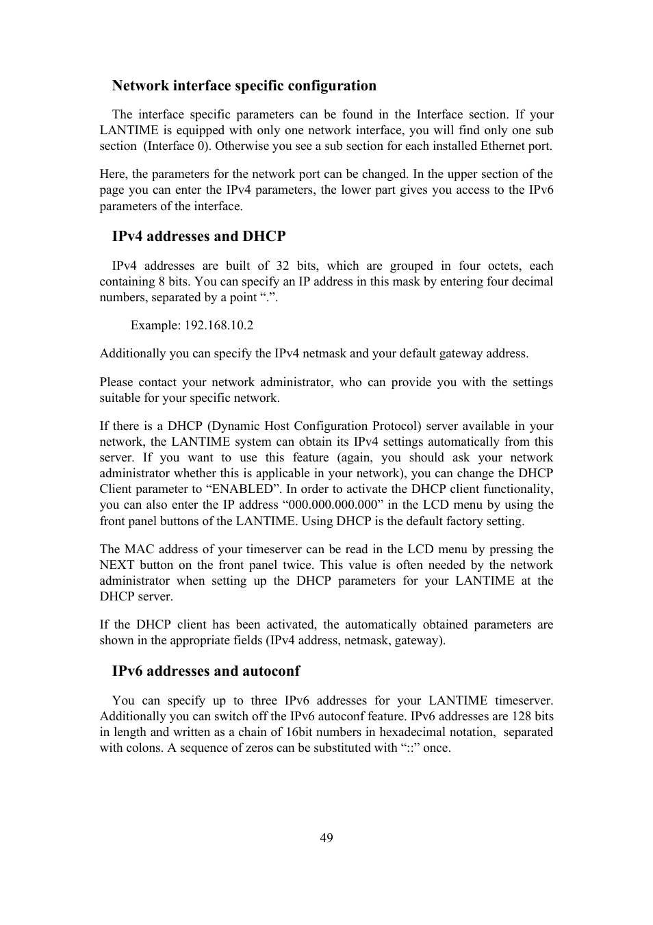 Meinberg SHSPZF LANTIME User Manual | Page 49 / 153