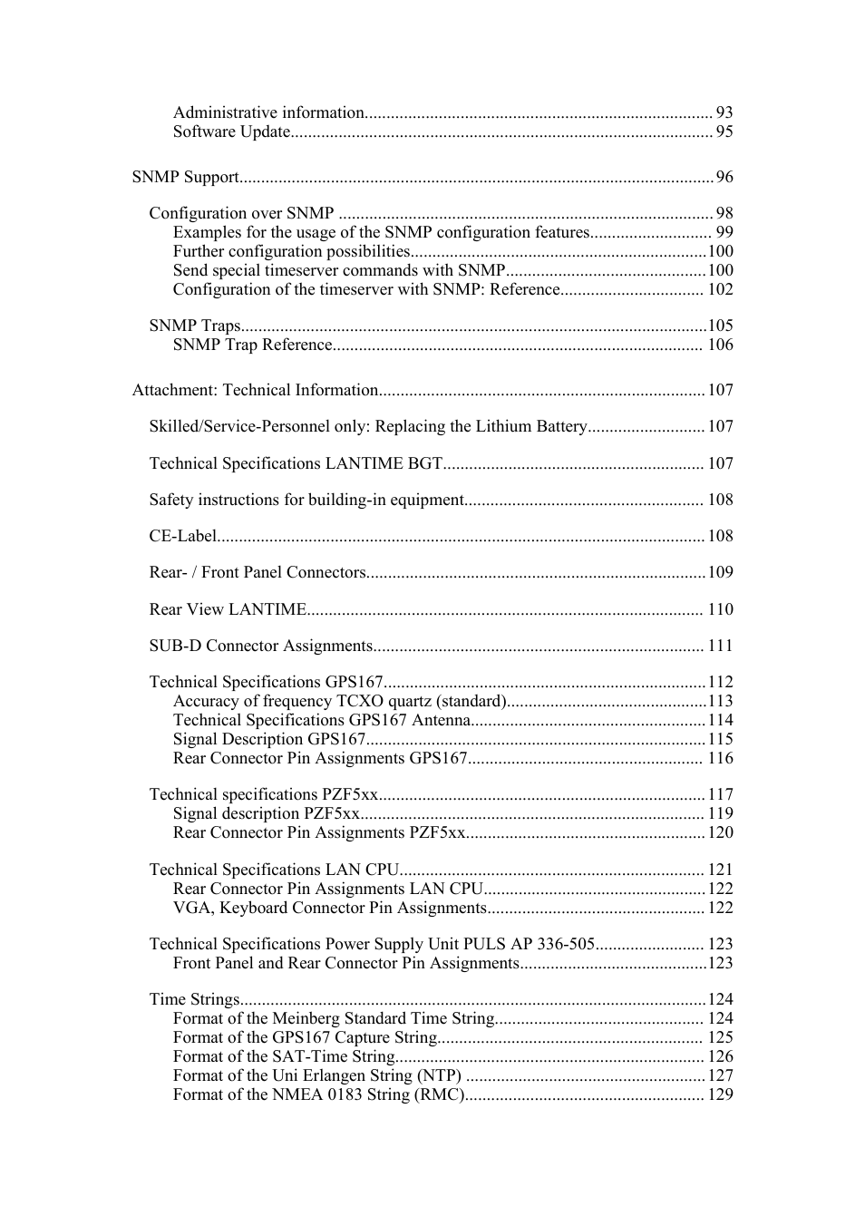 Meinberg SHSPZF LANTIME User Manual | Page 6 / 153