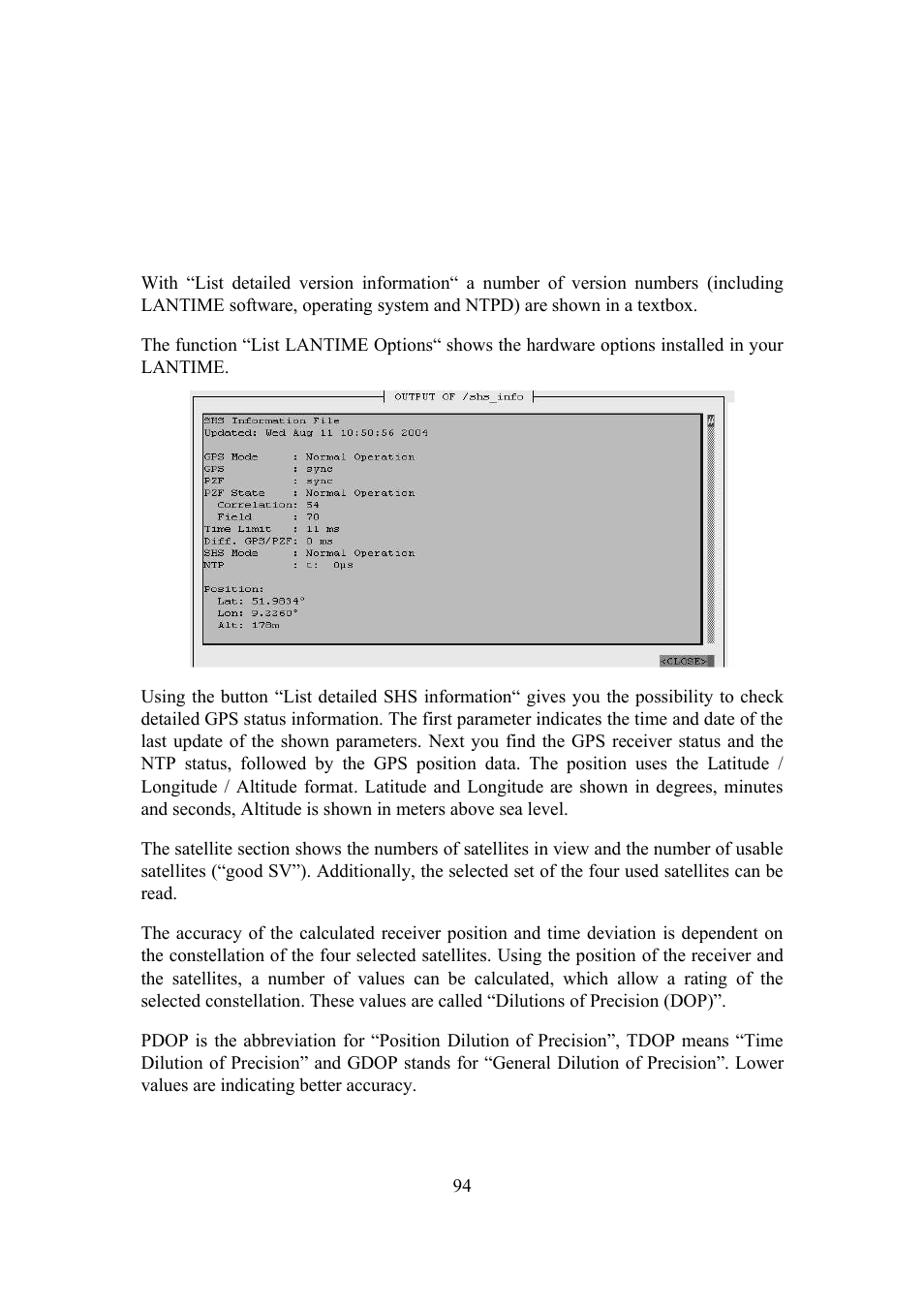 Meinberg SHSPZF LANTIME User Manual | Page 94 / 153