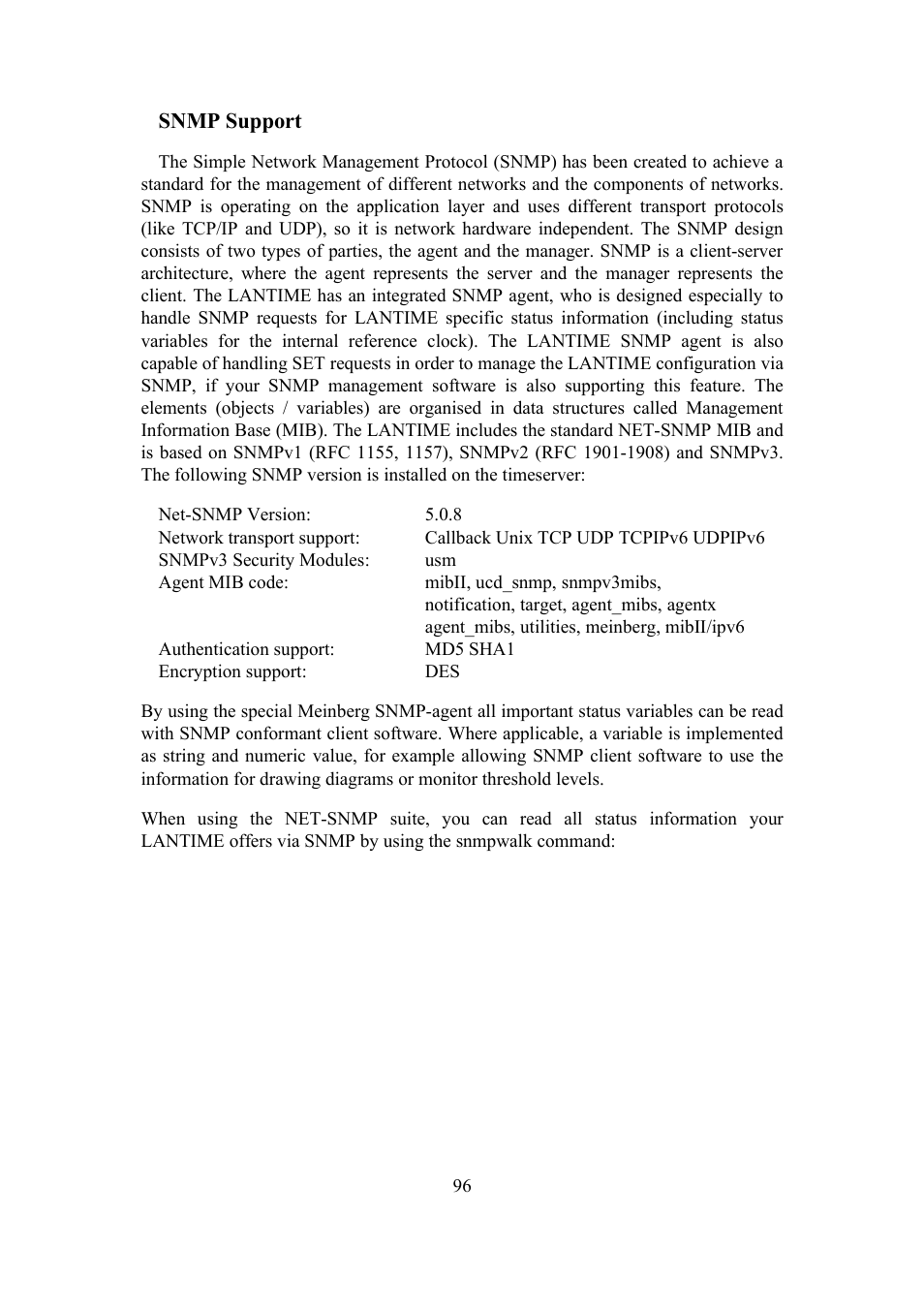 Meinberg SHSPZF LANTIME User Manual | Page 96 / 153