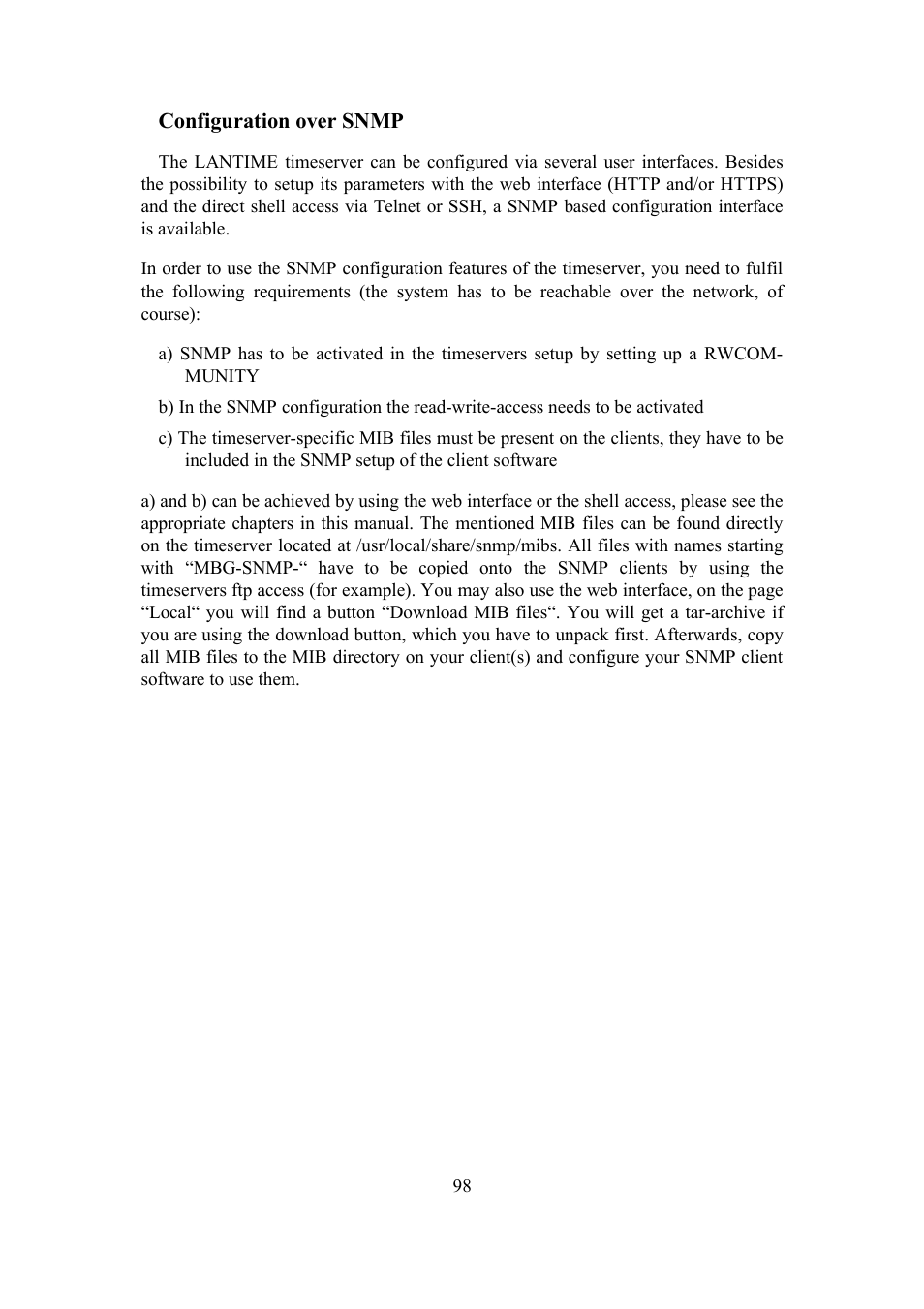 Meinberg SHSPZF LANTIME User Manual | Page 98 / 153