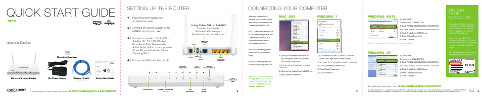 Cradlepoint MBR90 User Manual | 2 pages