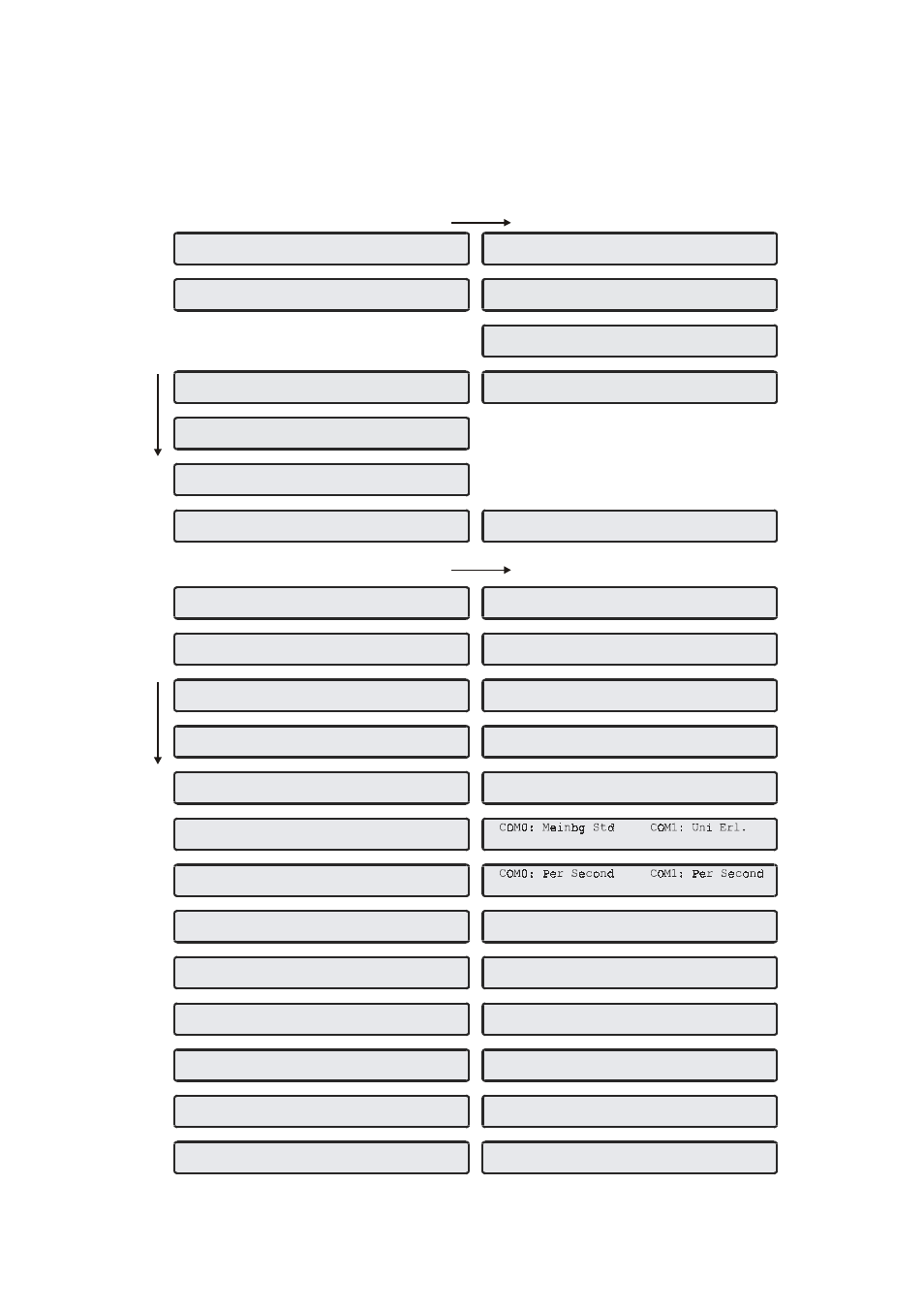 Menu quick reference gps167lcd-mp | Meinberg GPS167LCD-MP User Manual | Page 47 / 48