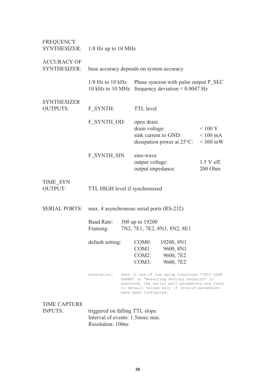 Meinberg GPS170LCD-MP User Manual | Page 38 / 68