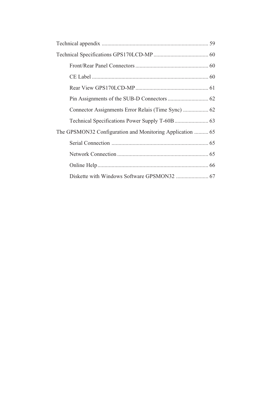 Meinberg GPS170LCD-MP User Manual | Page 6 / 68