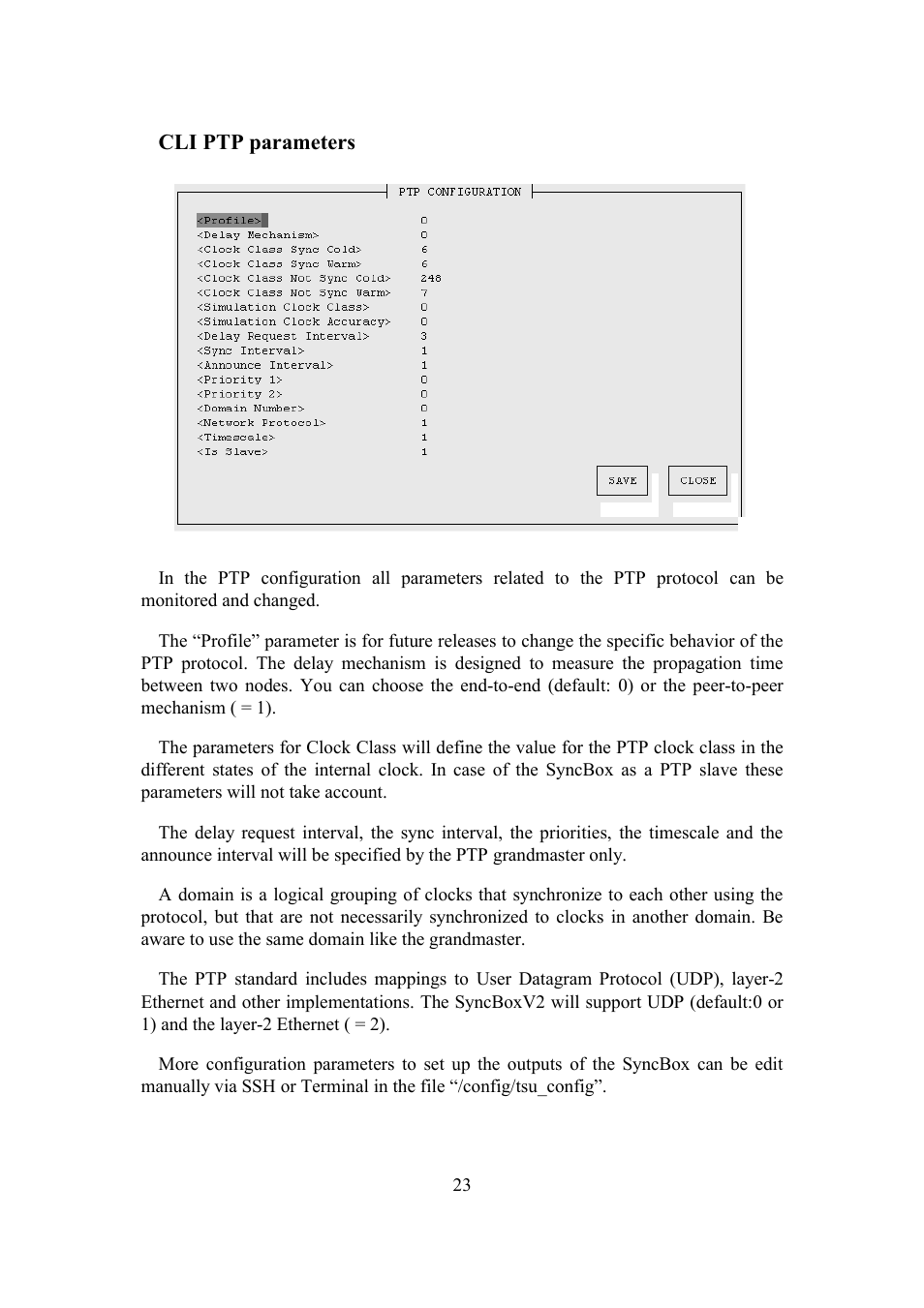 Meinberg SyncBox PTPv2 User Manual | Page 23 / 32