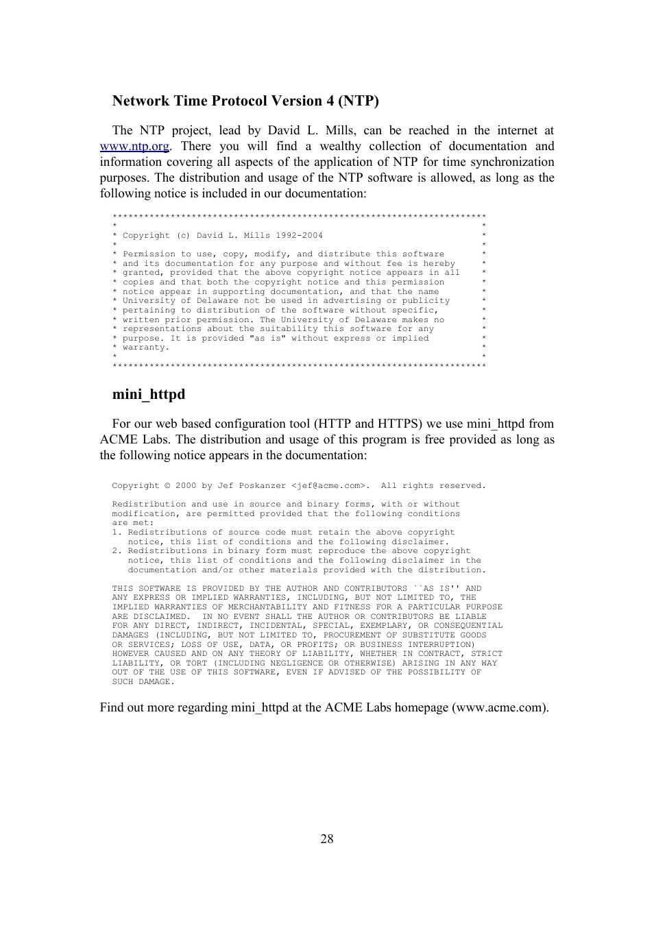 Network time protocol version 4 (ntp) | Meinberg SyncBox PTPv2 User Manual | Page 28 / 32