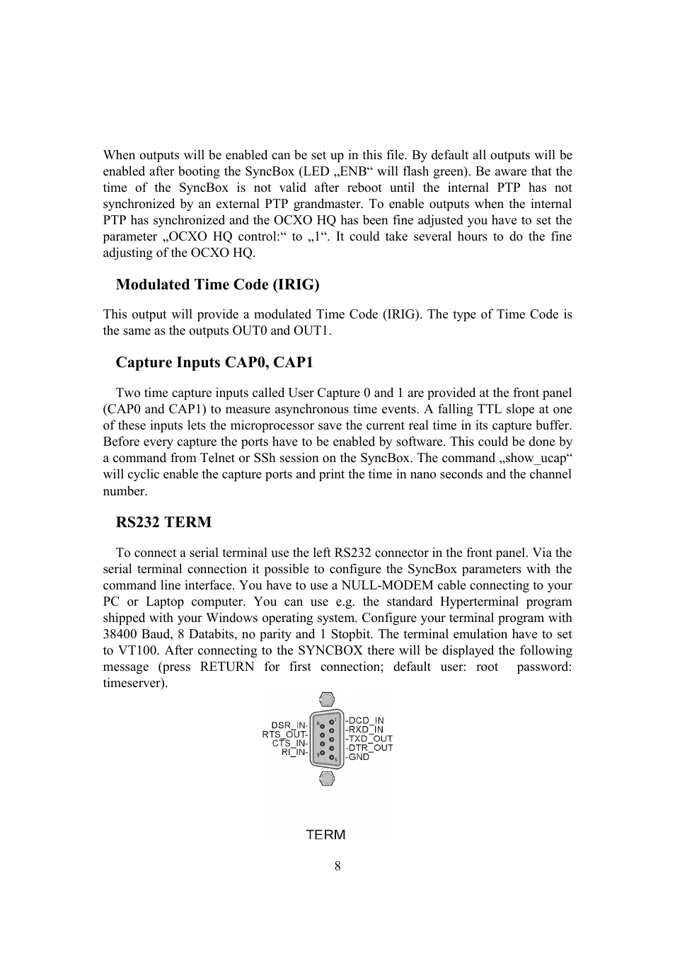 Meinberg SyncBox PTPv2 User Manual | Page 8 / 32
