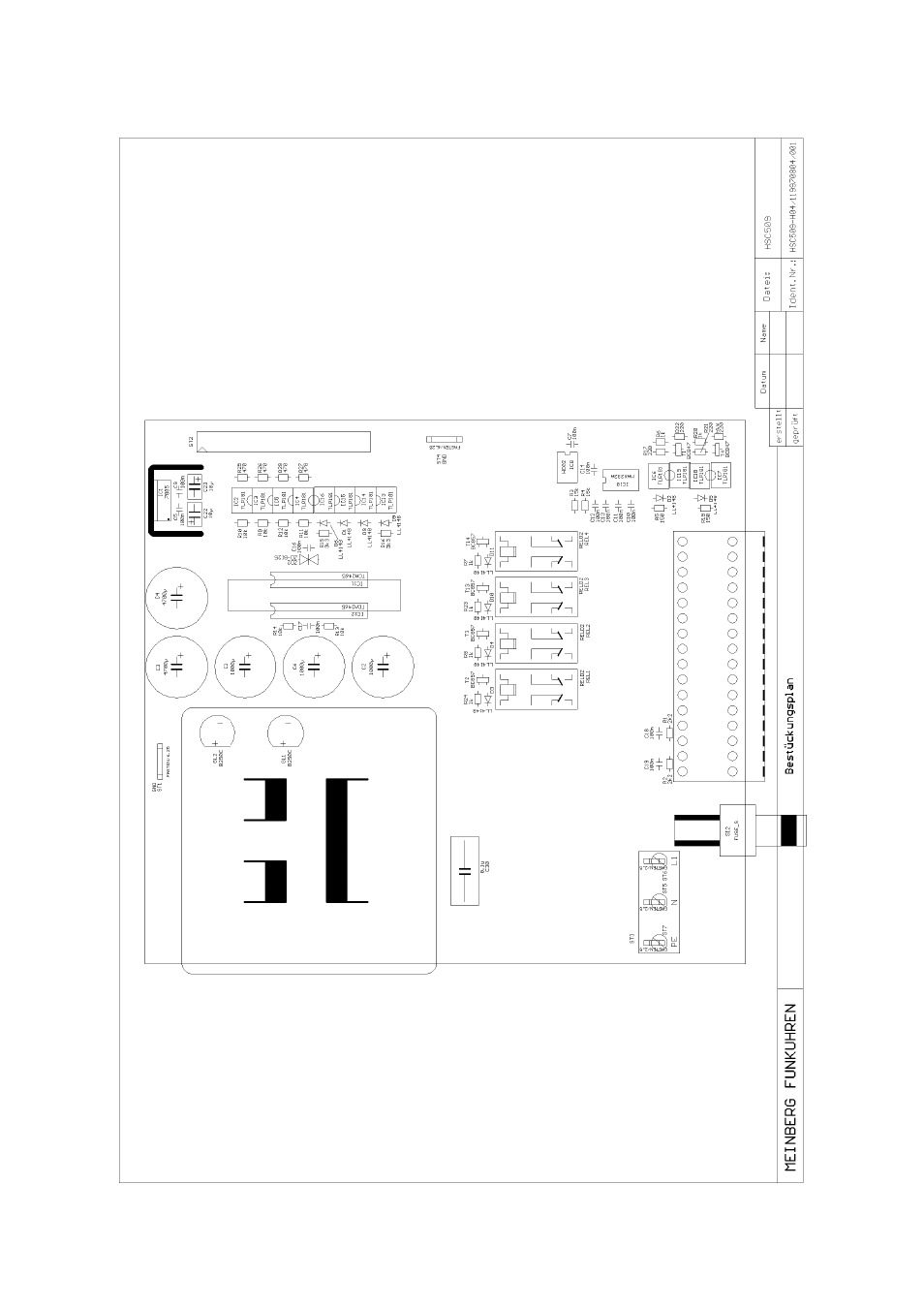 Component layout main board | Meinberg HSC509 User Manual | Page 31 / 36