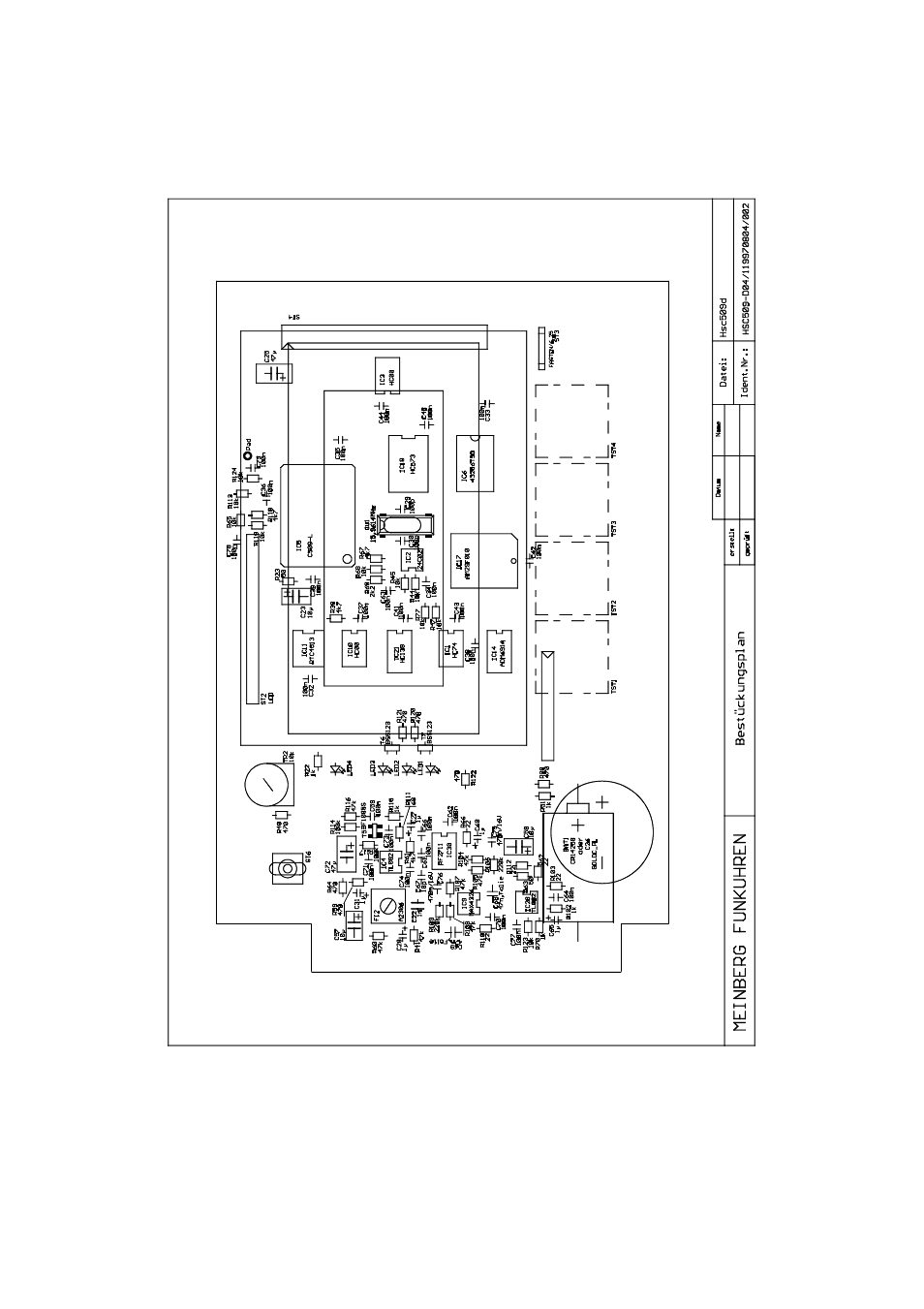 Component layout display board | Meinberg HSC509 User Manual | Page 33 / 36