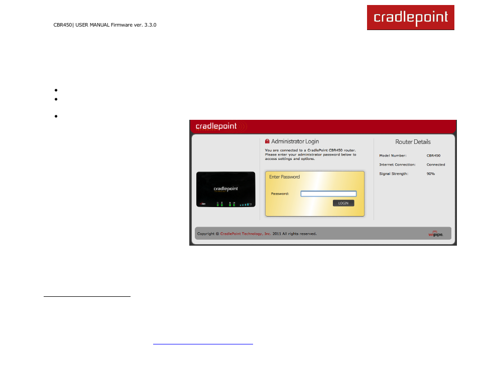 3 quick start, 1 basic setup | Cradlepoint CBR450 User Manual | Page 13 / 130