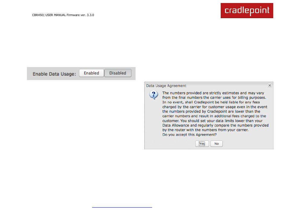 2 data usage (advanced mode only) | Cradlepoint CBR450 User Manual | Page 75 / 130