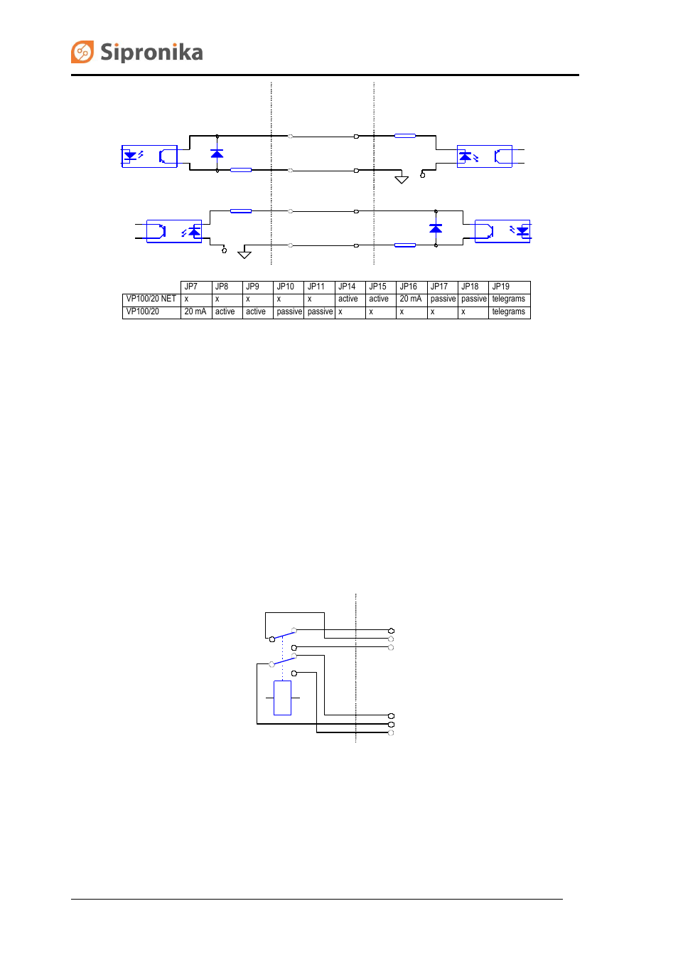 4 contacts of the relay | Meinberg VP100 20NET User Manual | Page 8 / 25