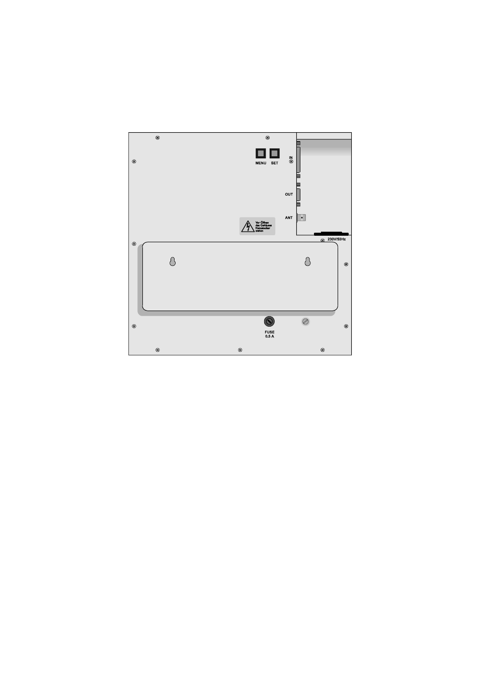 Rear view du35k | Meinberg DU35K User Manual | Page 12 / 20