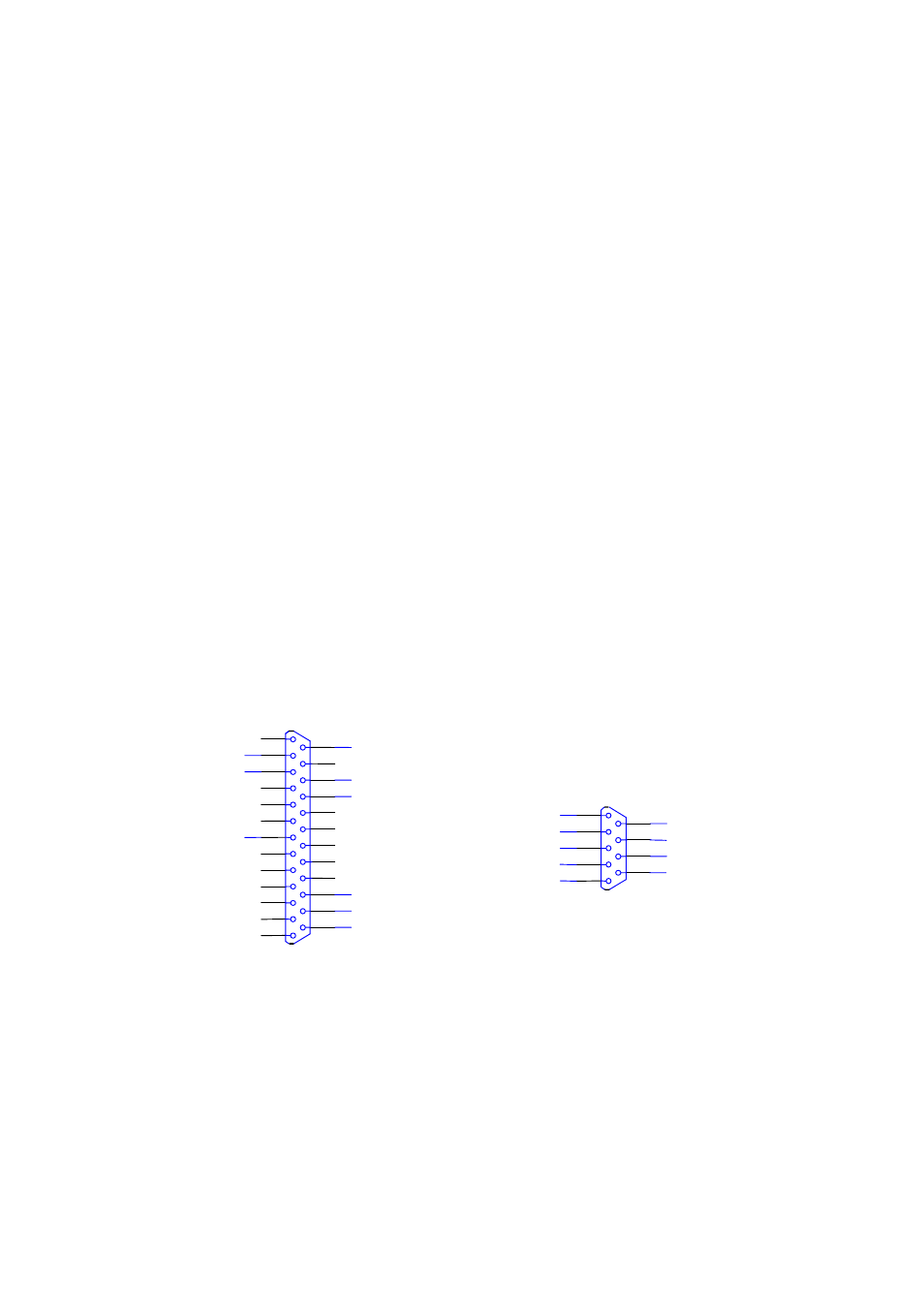 Pin assignments of sub-d connector in, Pin assignments of sub-d connector out | Meinberg DU35S User Manual | Page 14 / 18