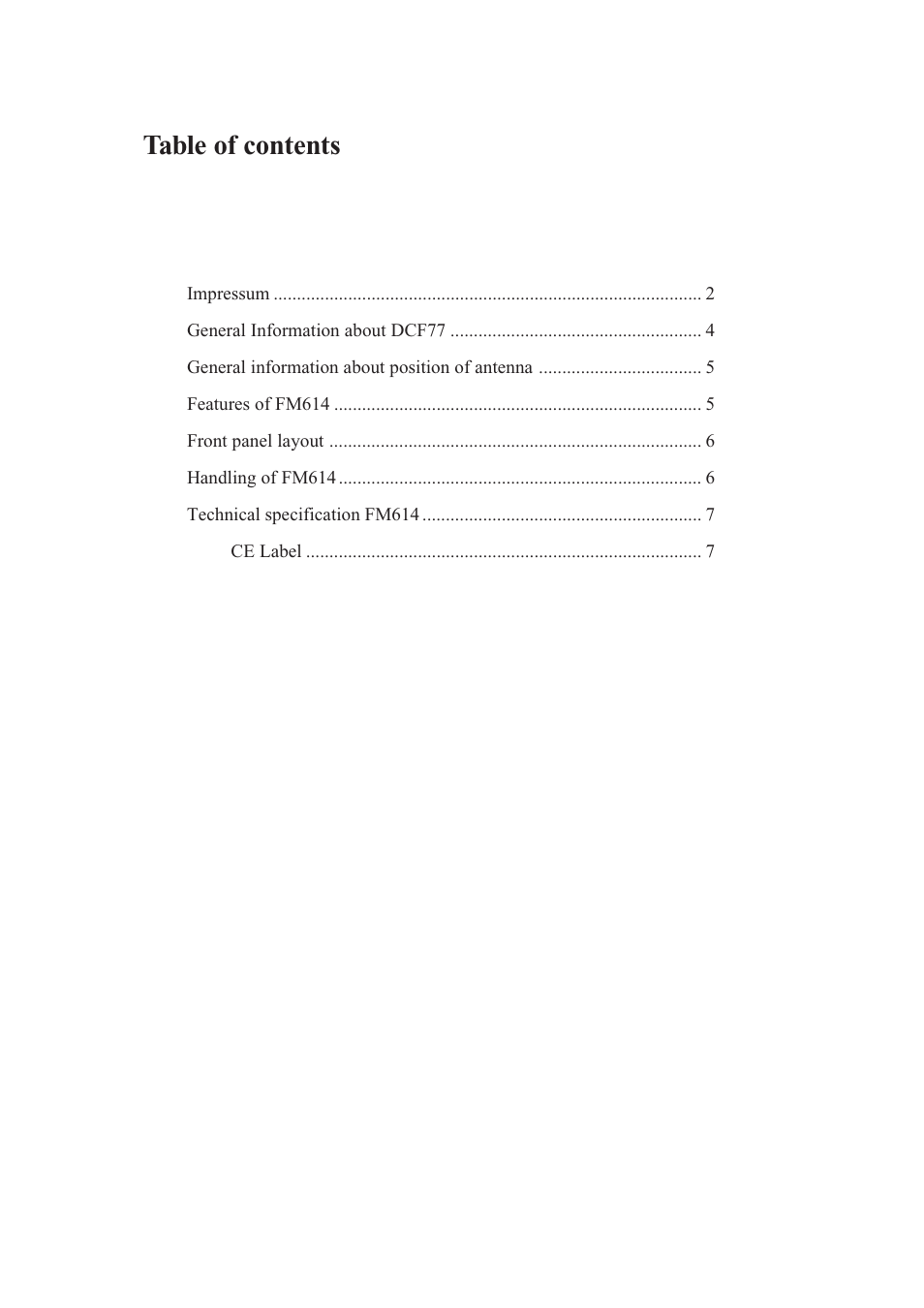 Meinberg FM614 User Manual | Page 3 / 8