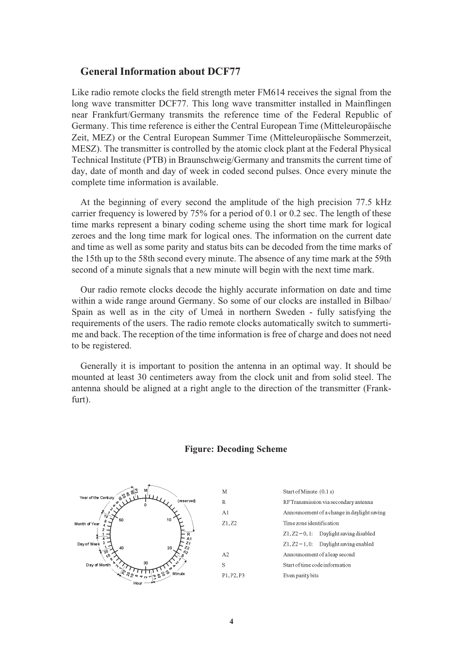 General information about dcf77 | Meinberg FM614 User Manual | Page 4 / 8