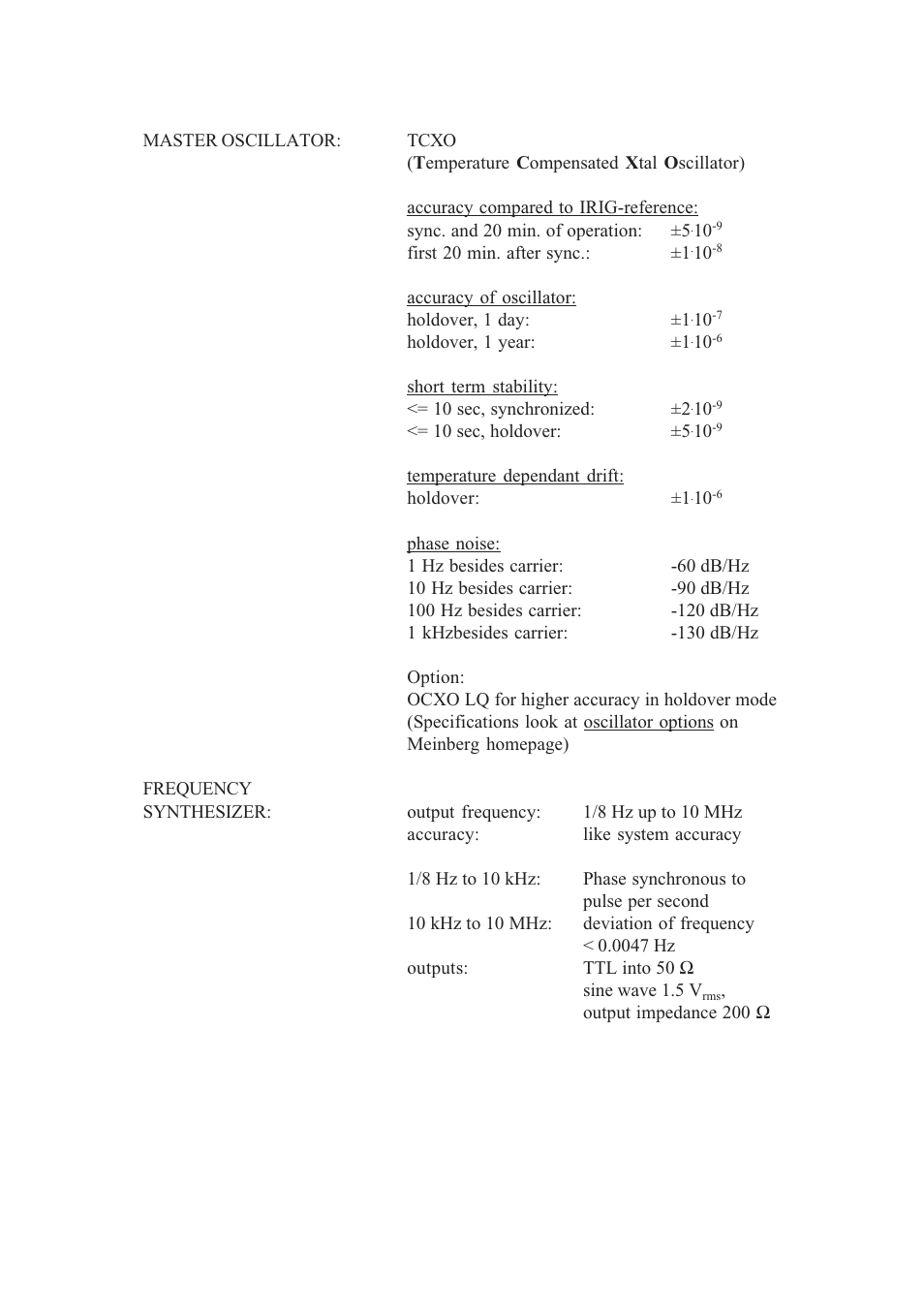 Meinberg TCR170PEX User Manual | Page 28 / 36