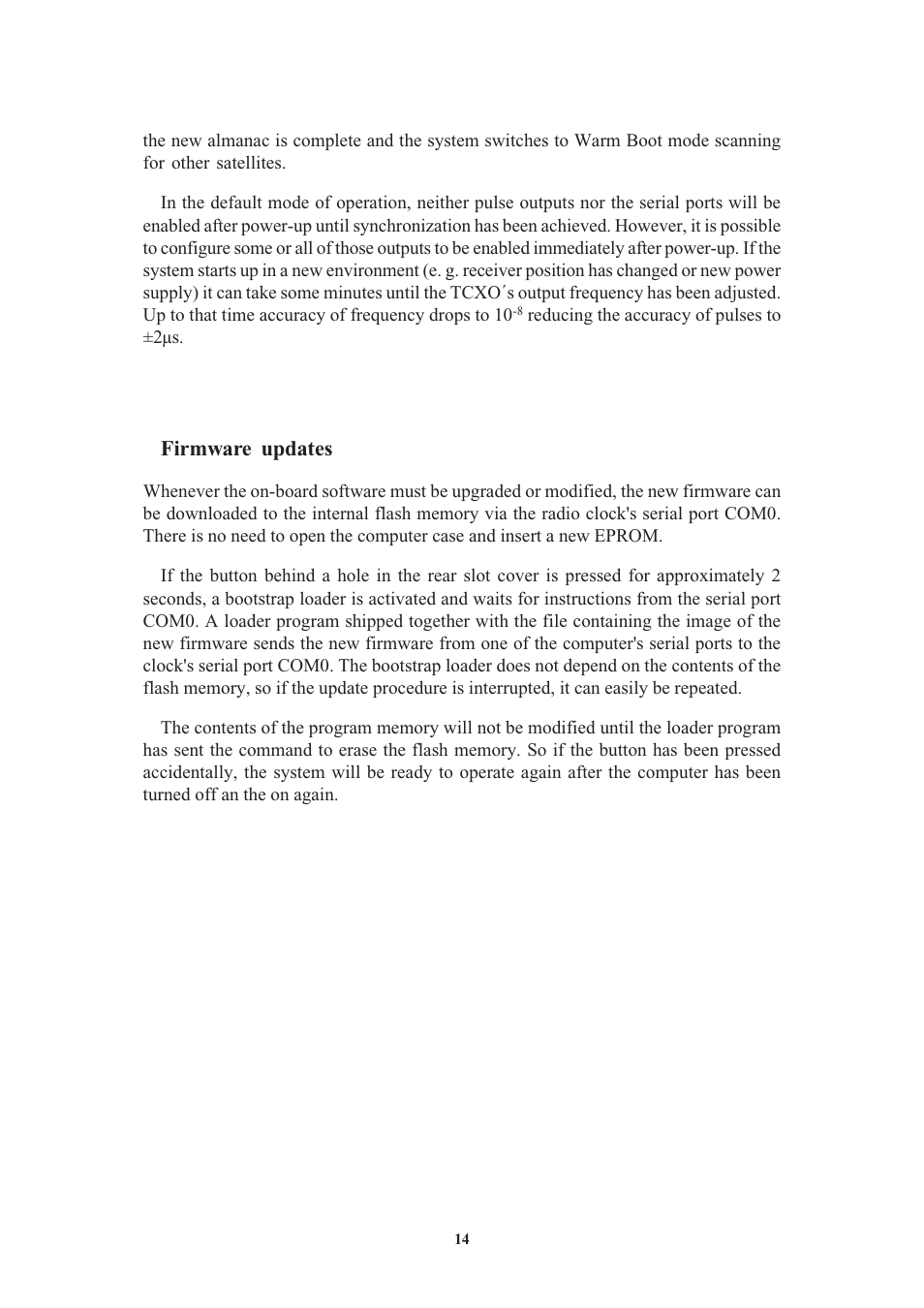Firmware updates, Replacing the lithium battery | Meinberg GPS169PCI User Manual | Page 14 / 34