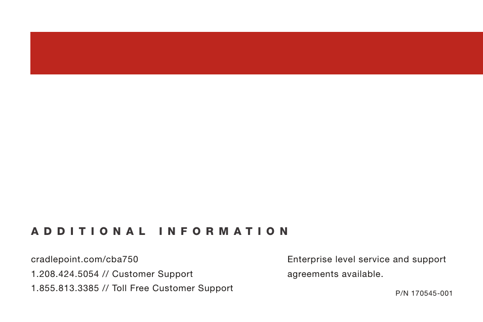 Cradlepoint CBA750 User Manual | Page 11 / 11