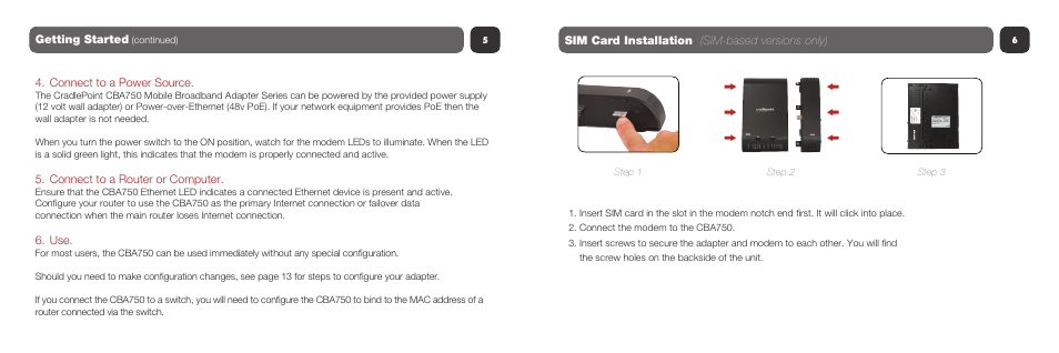 Cradlepoint CBA750 User Manual | Page 4 / 11