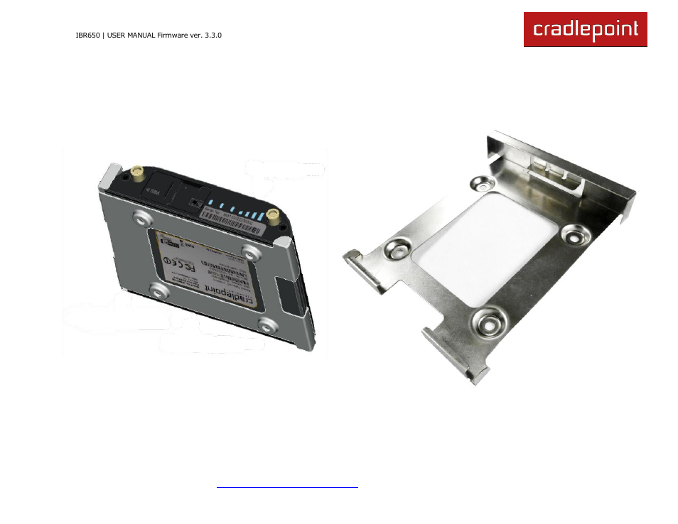 2 mounting bracket | Cradlepoint IBR650 User Manual | Page 12 / 131