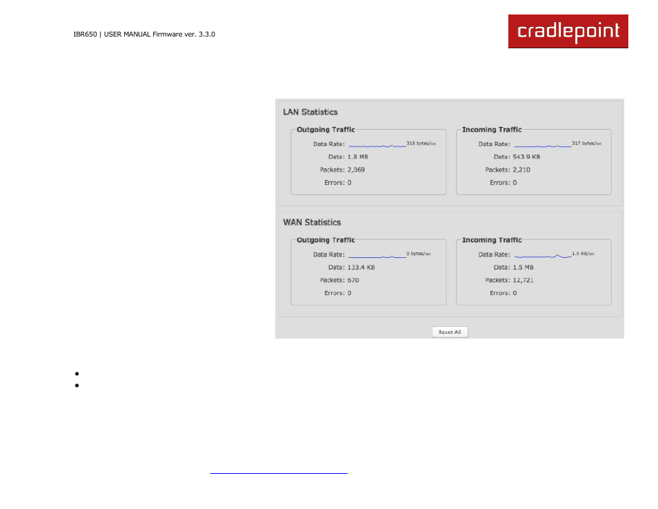 6 statistics | Cradlepoint IBR650 User Manual | Page 37 / 131