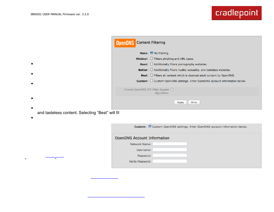 Cradlepoint IBR650 User Manual | Page 42 / 131