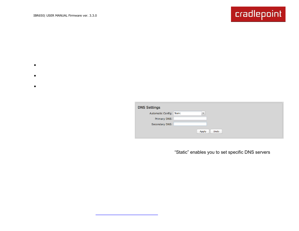 3 dns (advanced mode only) | Cradlepoint IBR650 User Manual | Page 45 / 131