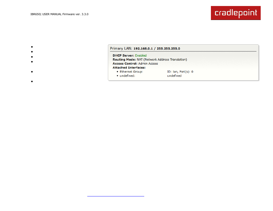 Cradlepoint IBR650 User Manual | Page 54 / 131