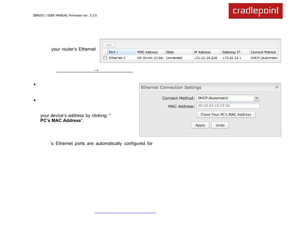 3 ethernet manager | Cradlepoint IBR650 User Manual | Page 77 / 131